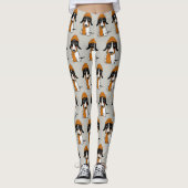 Leggings Piebald Dachshund| Mignons Chien Hipster Motifs (Devant)