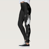 Leggings Piebald Noir Chien-taureau Français / Chien-Chiens (Gauche)