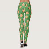 Leggings Pièce de jeu 3D Wood Meeple en vert (Dos)