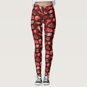 Leggings pièces de boeuf Légendes motifs