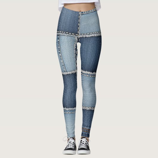 Leggings Pièces de Denim (Devant)