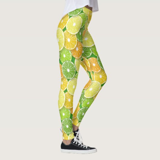 Leggings Pièces de fruits d'agrumes pop art 3 (Droite)