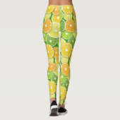 Leggings Pièces de fruits d'agrumes pop art 3 (Dos)