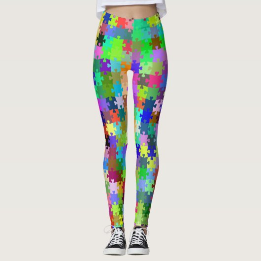 Leggings Pièces de puzzle (Devant)