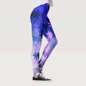 Leggings Pièces de puzzle à dégradé violet (Droite)