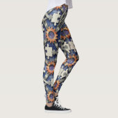 Leggings Pièces de Puzzle engrenages Motif sans couture (Droite)