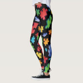 Leggings Pièces de puzzle sensibilisation sur l'autisme (Gauche)