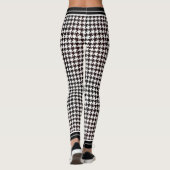 Leggings Pied de fond noir et blanc classique    (Dos)