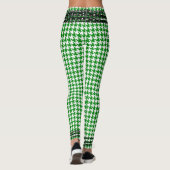 Leggings Pied-de-poule blanc vert de Kelly d'équilibre à (Dos)