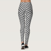 Leggings Pied-de-Poule en croix noir et blanc (Dos)