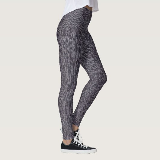 Leggings Pied-de-poule gris classique (Droite)