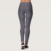 Leggings Pied-de-poule gris classique (Dos)