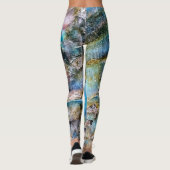 Leggings Pierre blanche bleue (Dos)