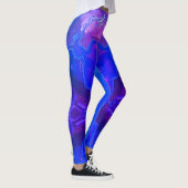 Leggings Pierre brune bleue violette Abstraite (Droite)