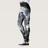 Leggings Pierre de diamant : l'espace noir brille. (Gauche)