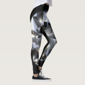 Leggings Pierre de diamant : l'espace noir brille. (Droite)