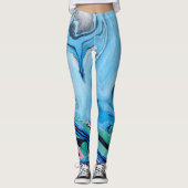 Leggings Pierre de marbre multicolore (Devant)
