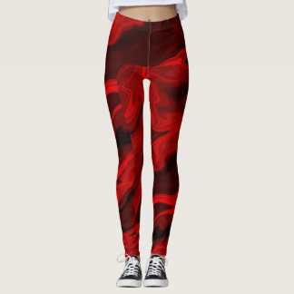 Leggings Pierre de marbre Regardez sang Jambes rouges