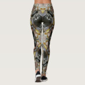 Leggings Pierres et cristaux précieux Mandala Fractal (Dos)