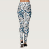 Leggings Pies blanches et mésanges bleues (Dos)