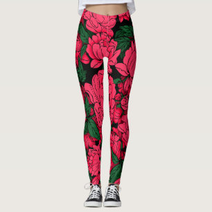 Leggings Pies rouges