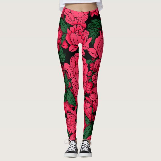 Leggings Pies rouges (Devant)
