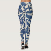Leggings Pigeons blancs et bleus (Dos)