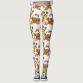 Leggings Pignon de PÂQUES Oeuf Lapin Yoga Pantalon Filles f (Devant)