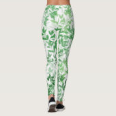 Leggings Pilates de yoga vert botanique Pantalons chauds Le (Dos)