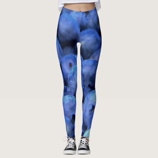 Leggings pile de bleuets (Devant)