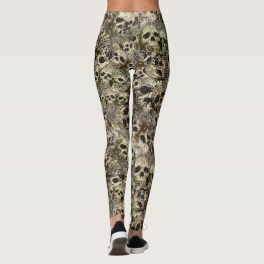 Leggings Piles de crânes (Dos)