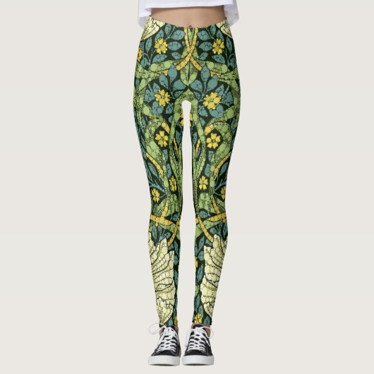 Leggings Pimpernel, points d'infini par William Morris (Devant)