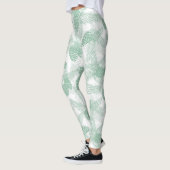 Leggings Pin vert de Noël sans soucis (Gauche)
