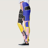 Leggings Pinceau Abstrait Rétro (10) (Gauche)