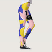 Leggings Pinceau Abstrait Rétro (10) (Droite)