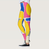 Leggings Pinceau Abstrait Rétro (15) (Gauche)