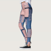 Leggings Pinceau Abstrait Rétro (5) (Gauche)