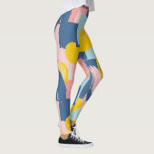 Leggings Pinceau Abstrait Rétro (6) (Droite)