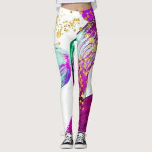 Leggings Pinceau Ultra Violet : Art Abstrait