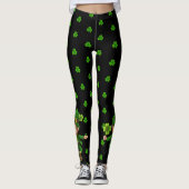 Leggings Pincée Preuve Joyeux Happy St. Patrick's Day Clove (Devant)