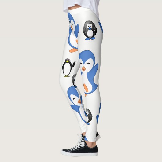 Leggings pingouin bleu noir (Gauche)