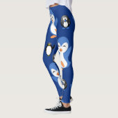 Leggings pingouin bleu noir (Gauche)