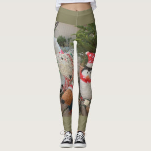 Leggings Pingouin de Noël et jouet de rennes