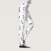 Leggings Pingouins et Motif monochrome de poisson joyeux (Droite)