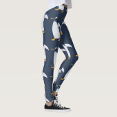 Leggings Pingouins : Petite aquarelle foncée (Droite)