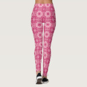 Leggings Pink Abstrait doux Motif Mandala (Dos)