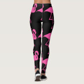LEGGINGS PINK FLAMANT ROSE YOGA PANTS (Dos)