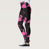 LEGGINGS PINK FLAMANT ROSE YOGA PANTS (Gauche)