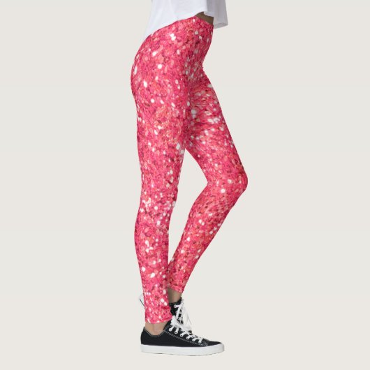 Leggings Pink fun pétillant parties scintillant motif, cade (Droite)