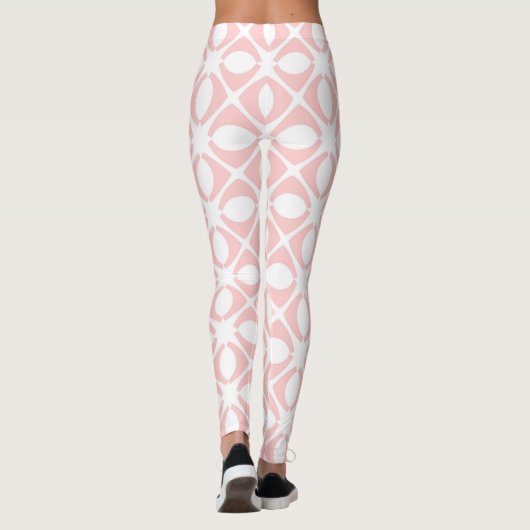 Leggings Pink Geometric Pattern (Dos)